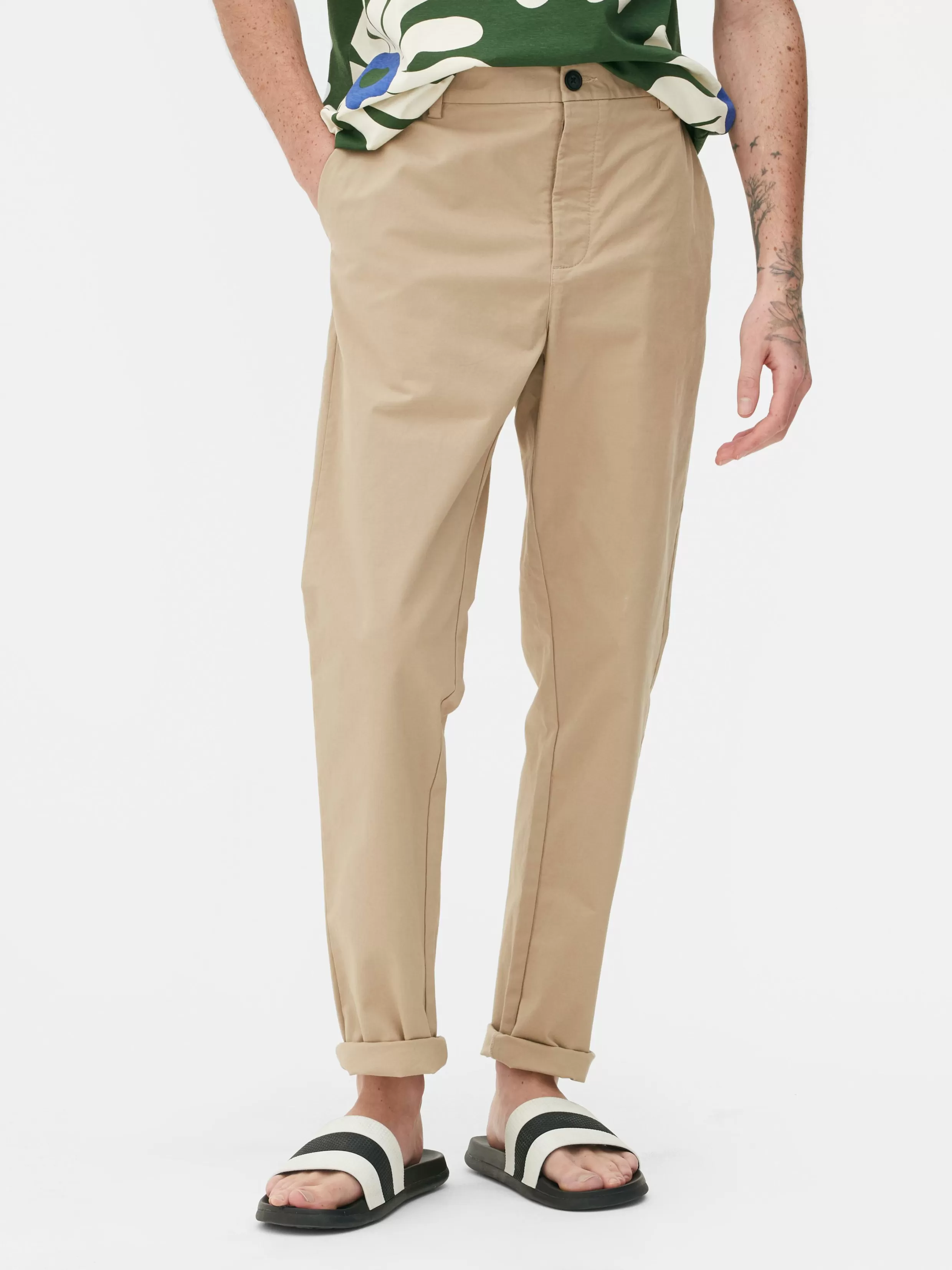 Primark Broeken^Slim-fit Chino Met Stretch