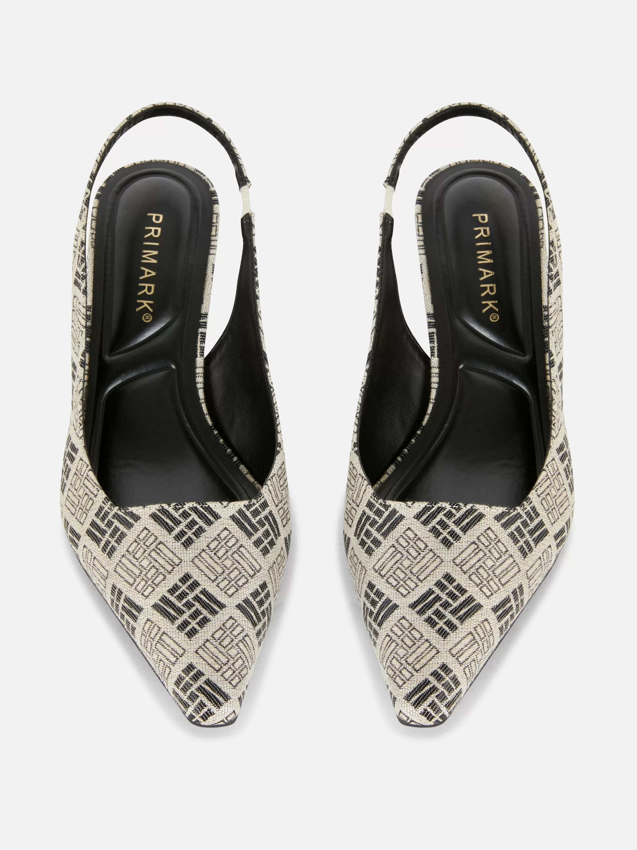 Primark Pumps^Slingback Kitten Heels Met Geometrisch Patroon