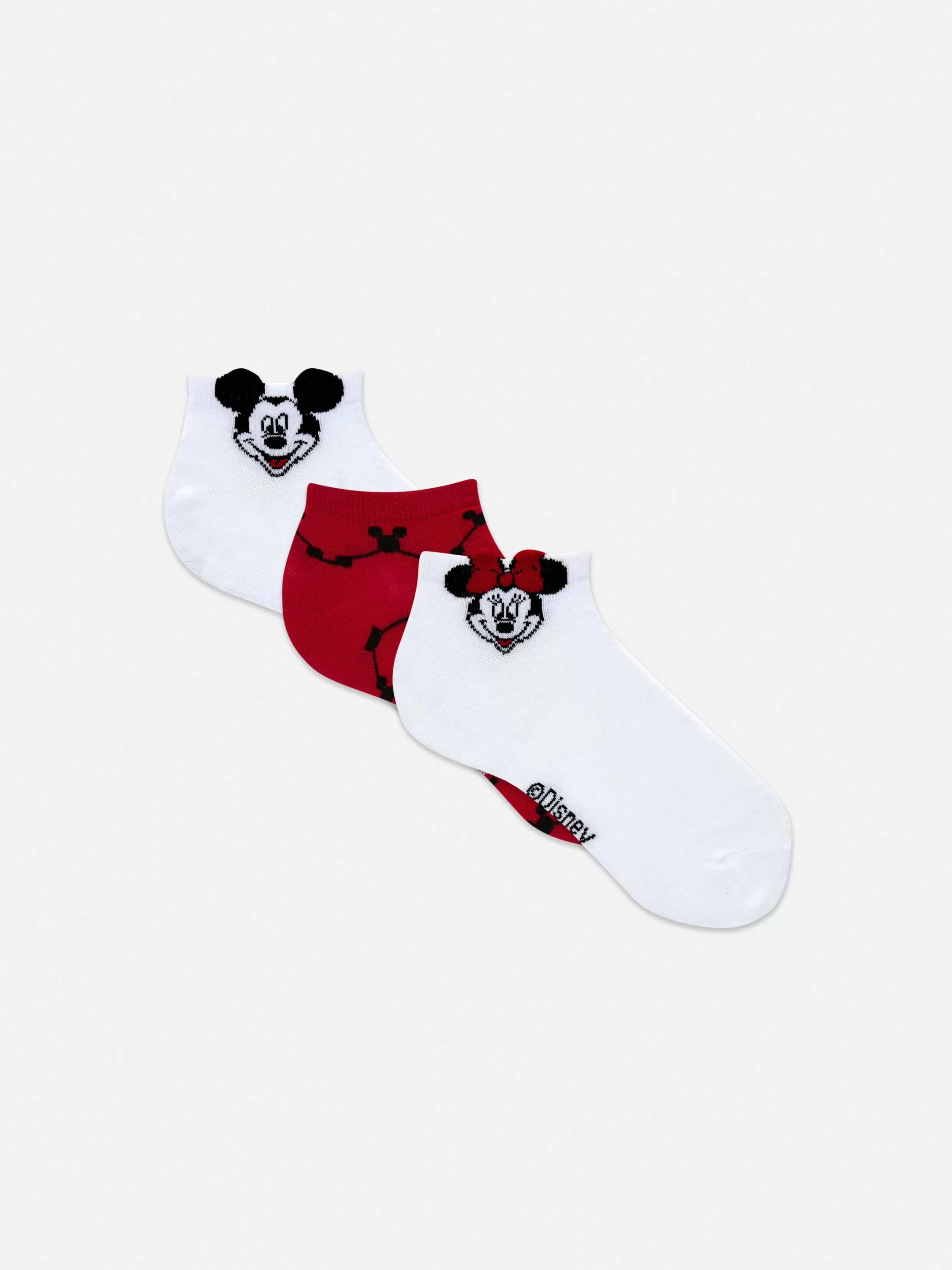 Primark Sokken^Sneakersokken Disney's Minnie & Mickey Mouse, 3 Paar