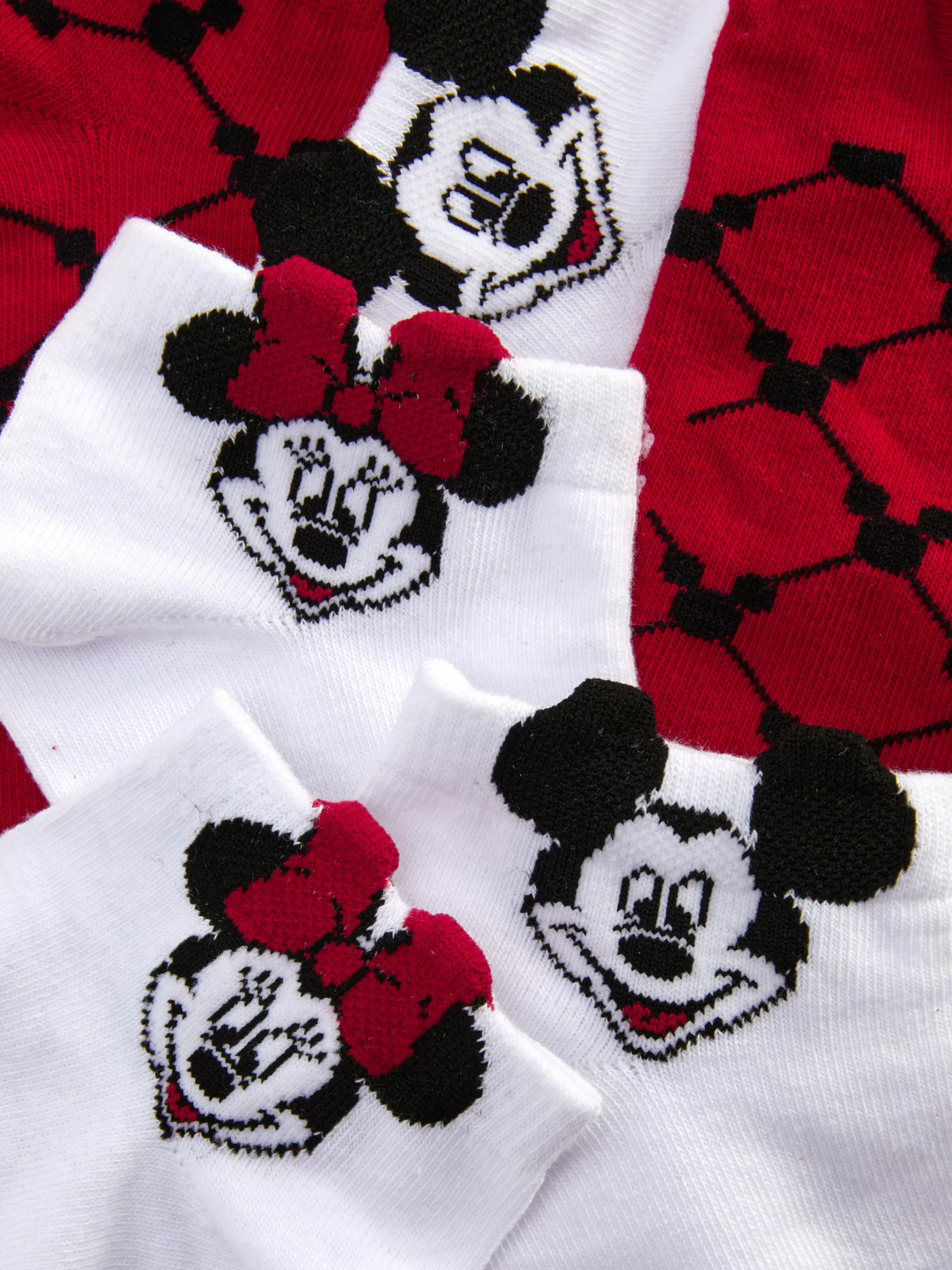 Primark Sokken^Sneakersokken Disney's Minnie & Mickey Mouse, 3 Paar