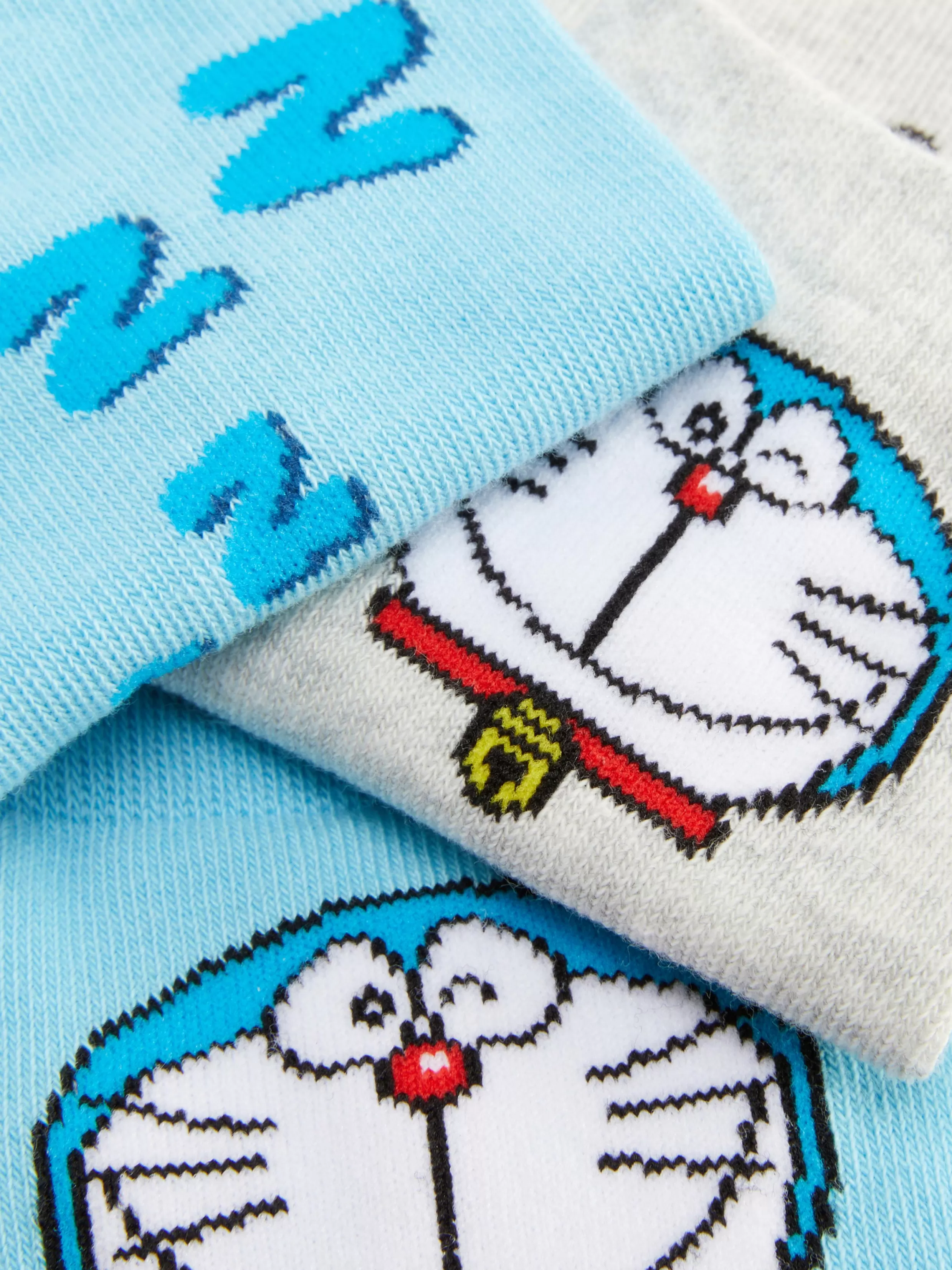 Primark Sokken^Sneakersokken Doraemon, 3 Paar