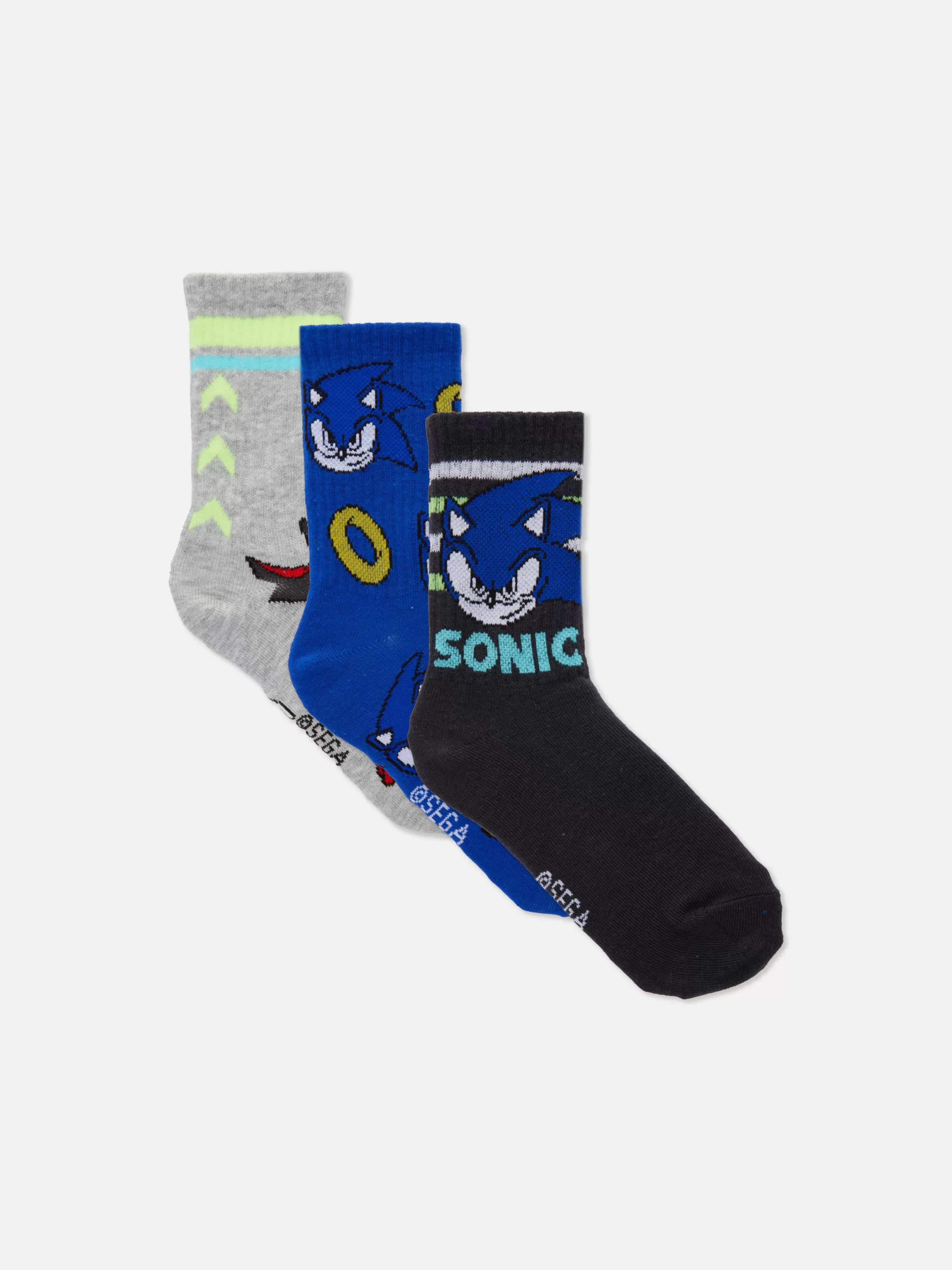 Primark Sokken^Sokken Sonic The Hedgehog, Set Van 3