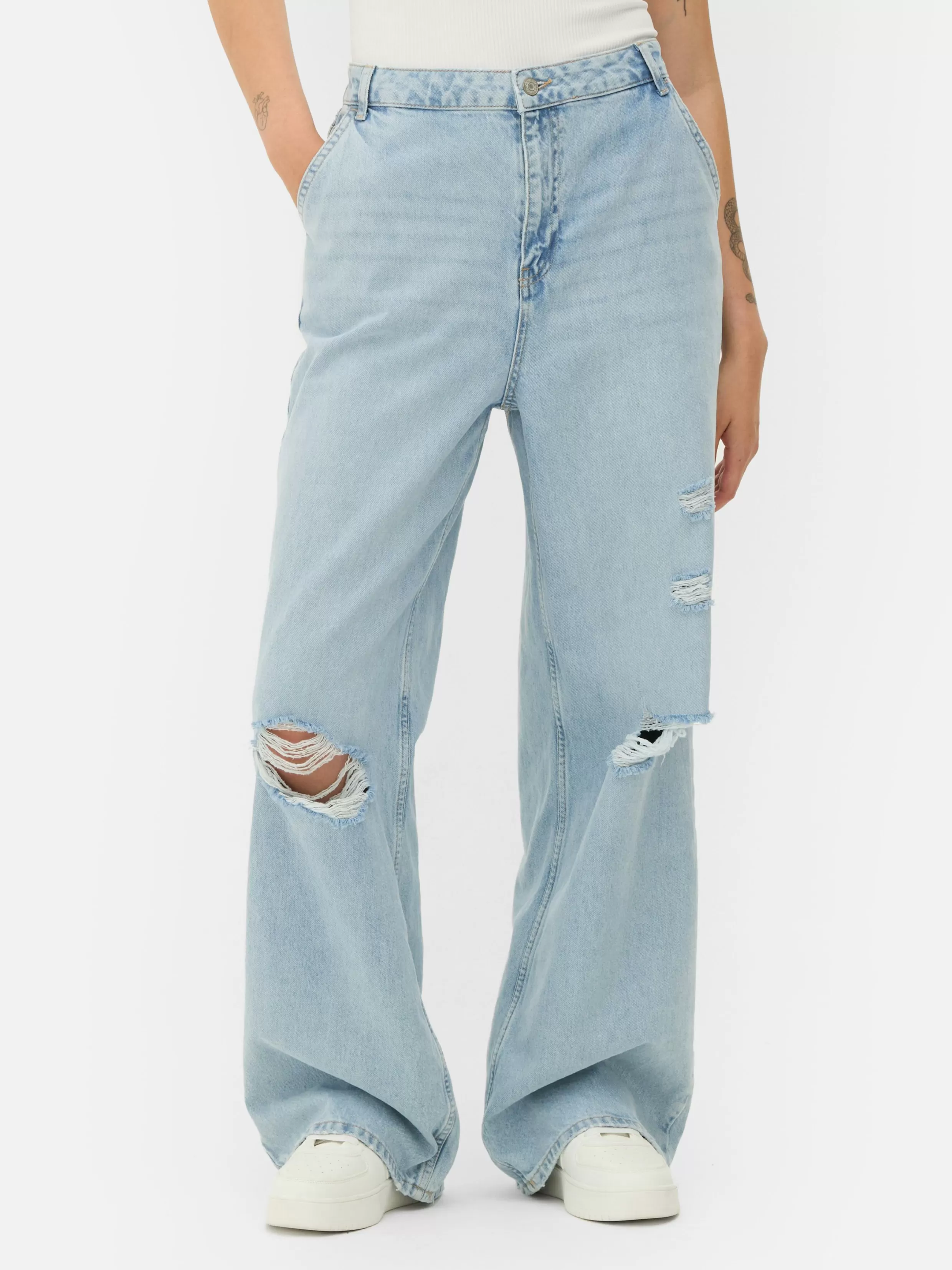 Primark Jeans^Spijkerbroek Met Wijde Pijpen