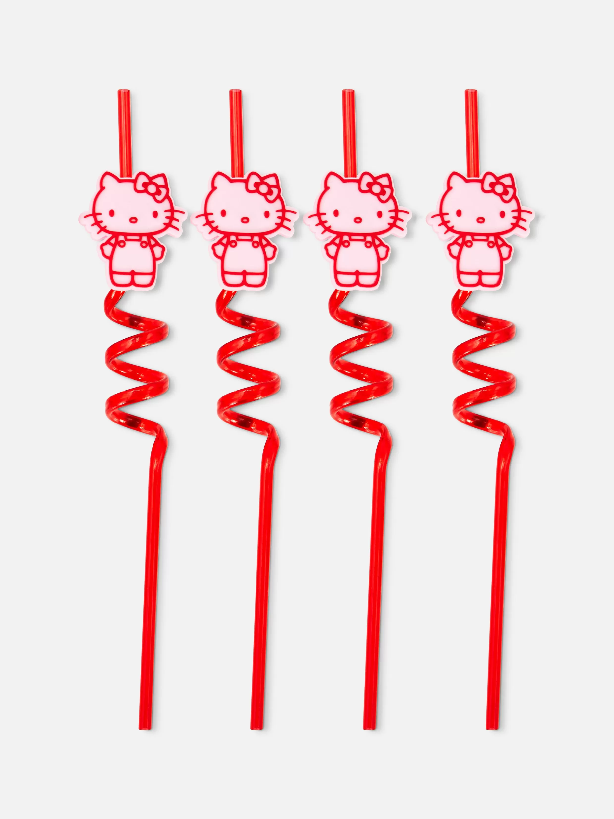 Primark Bestek En Keukengerei^Spiraalvormige Rietjes Hello Kitty, Set Van 4