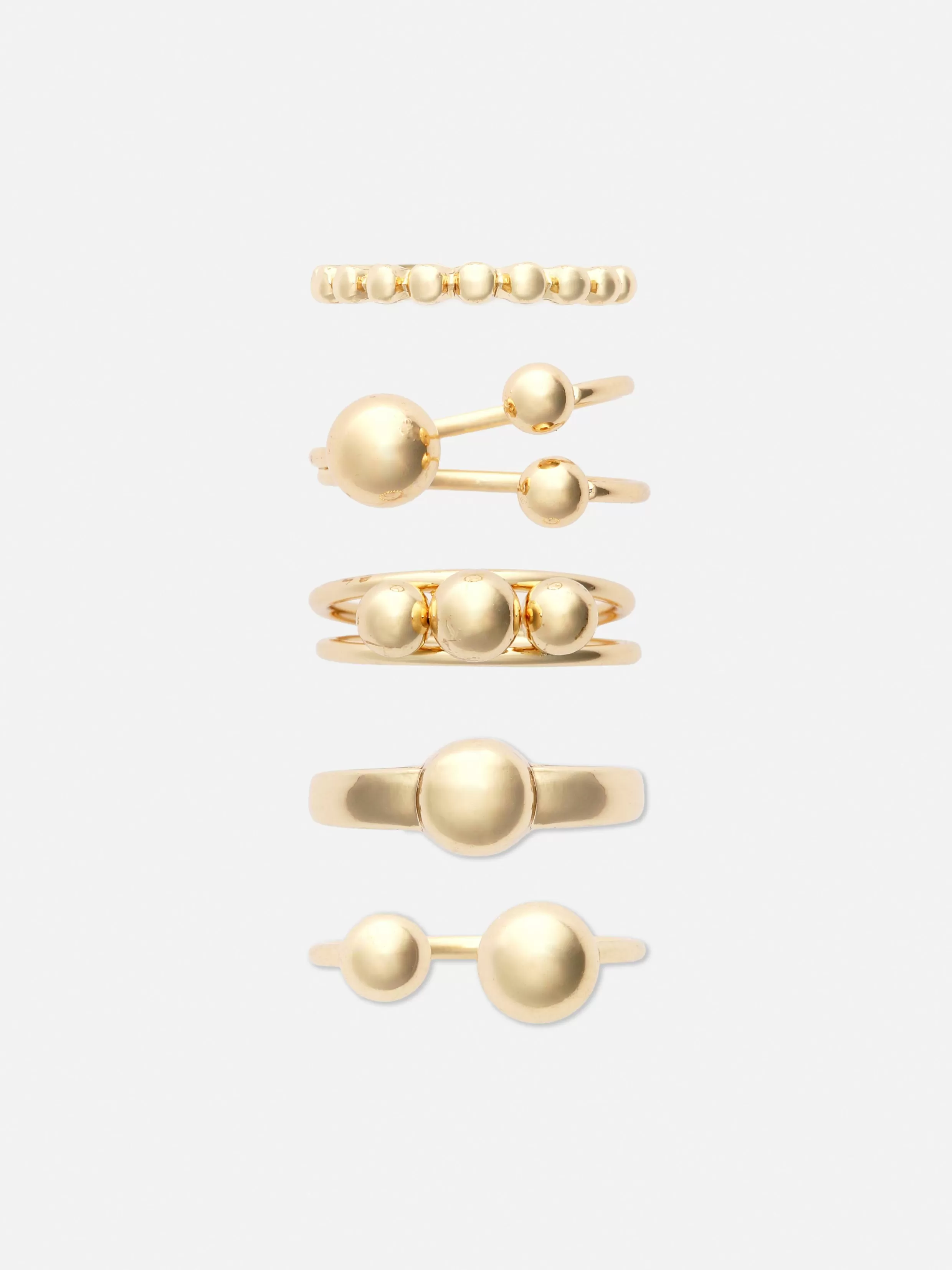 Primark Sieraden^Stapelbare Bolvormige Ringen, Set Van 5