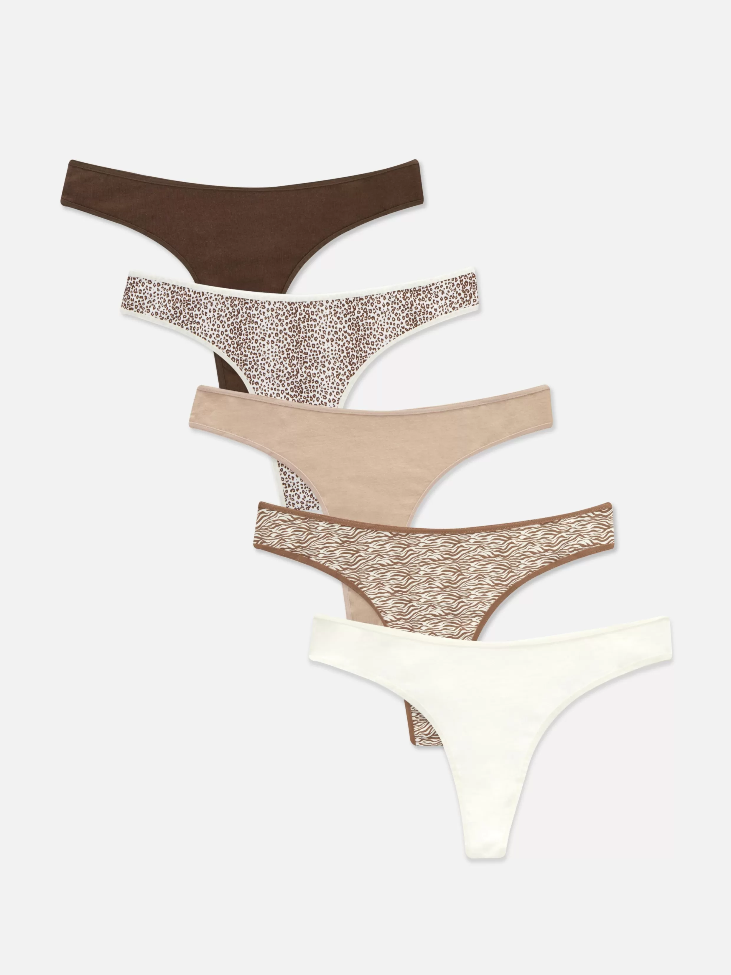Primark Ondergoed^Strings Met Patroon Voor Elke Dag, Set Van 5