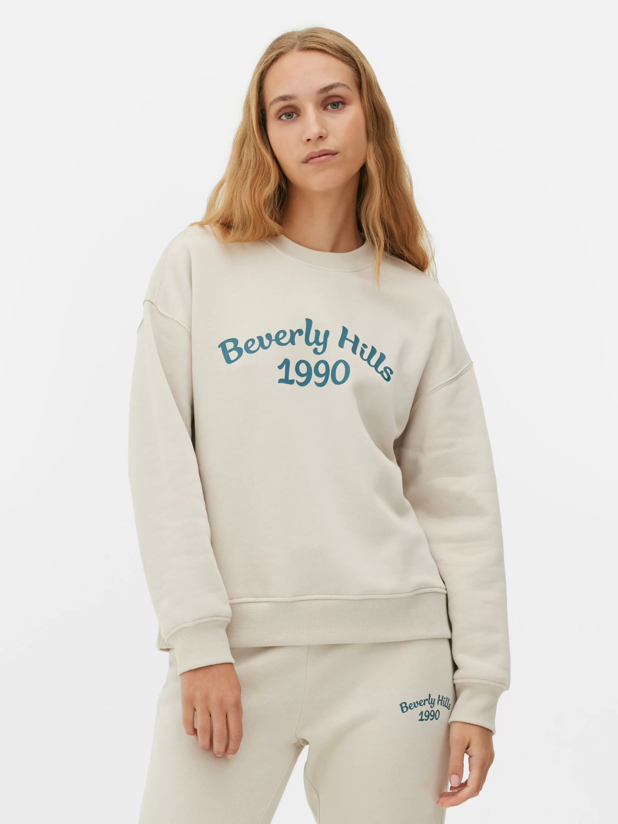 Primark Hoodies En Sweatshirts^Sweater Met Tekst En Ronde Hals