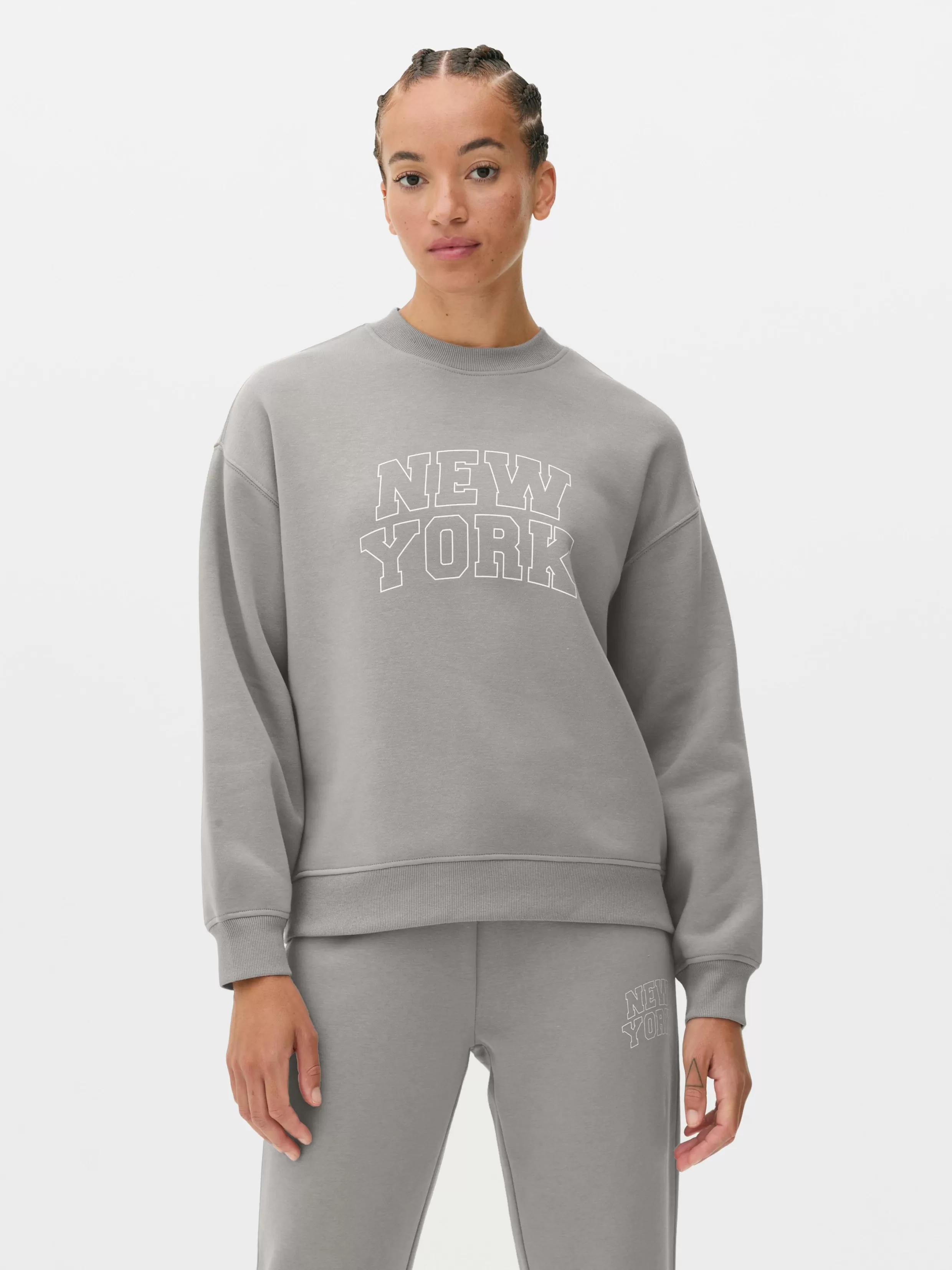 Primark Hoodies En Sweatshirts^Sweater Met Tekst En Ronde Hals