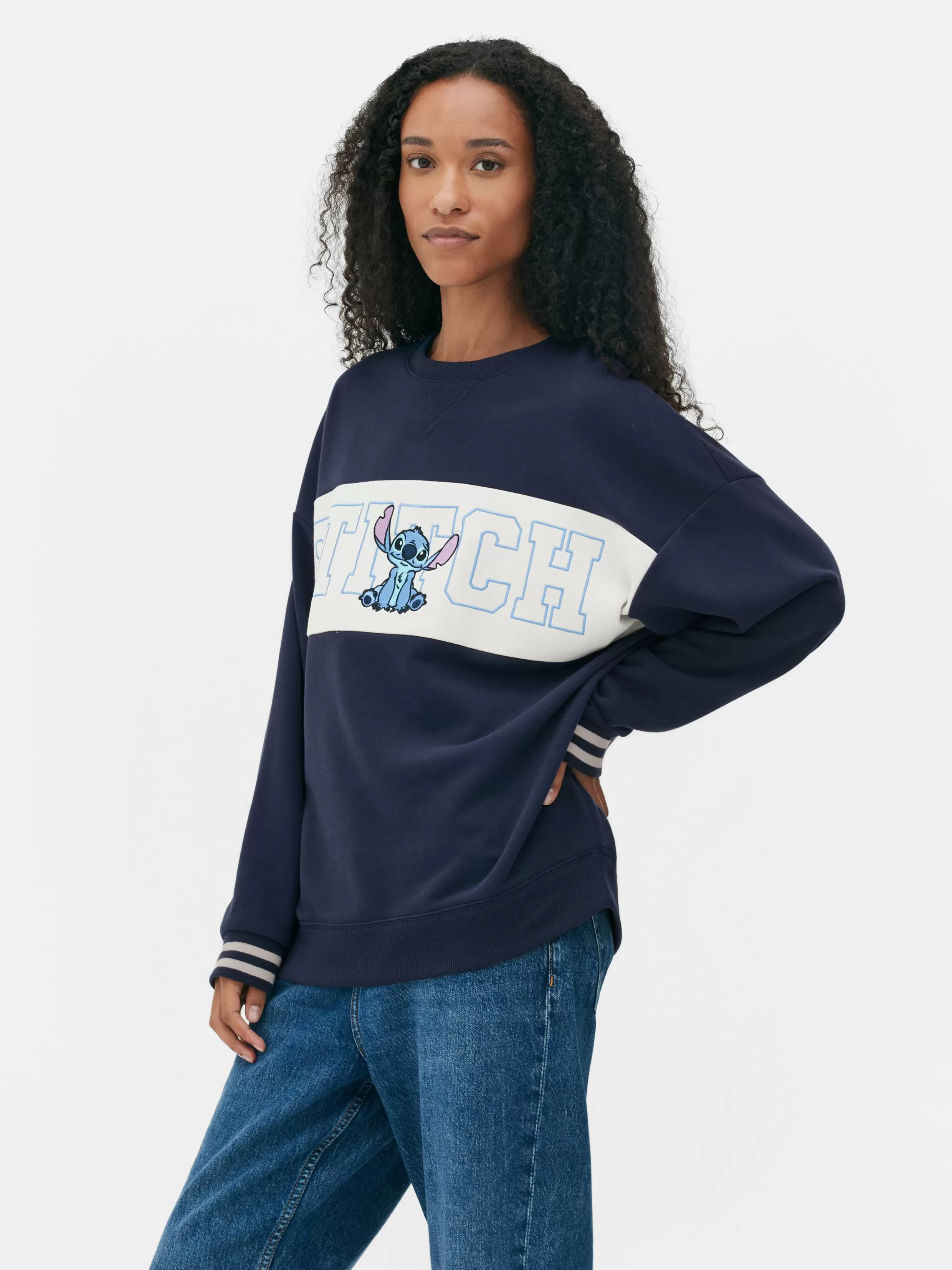 Primark Hoodies En Sweatshirts^Sweatshirt Met Contrasterende Tekst Disney's Stitch