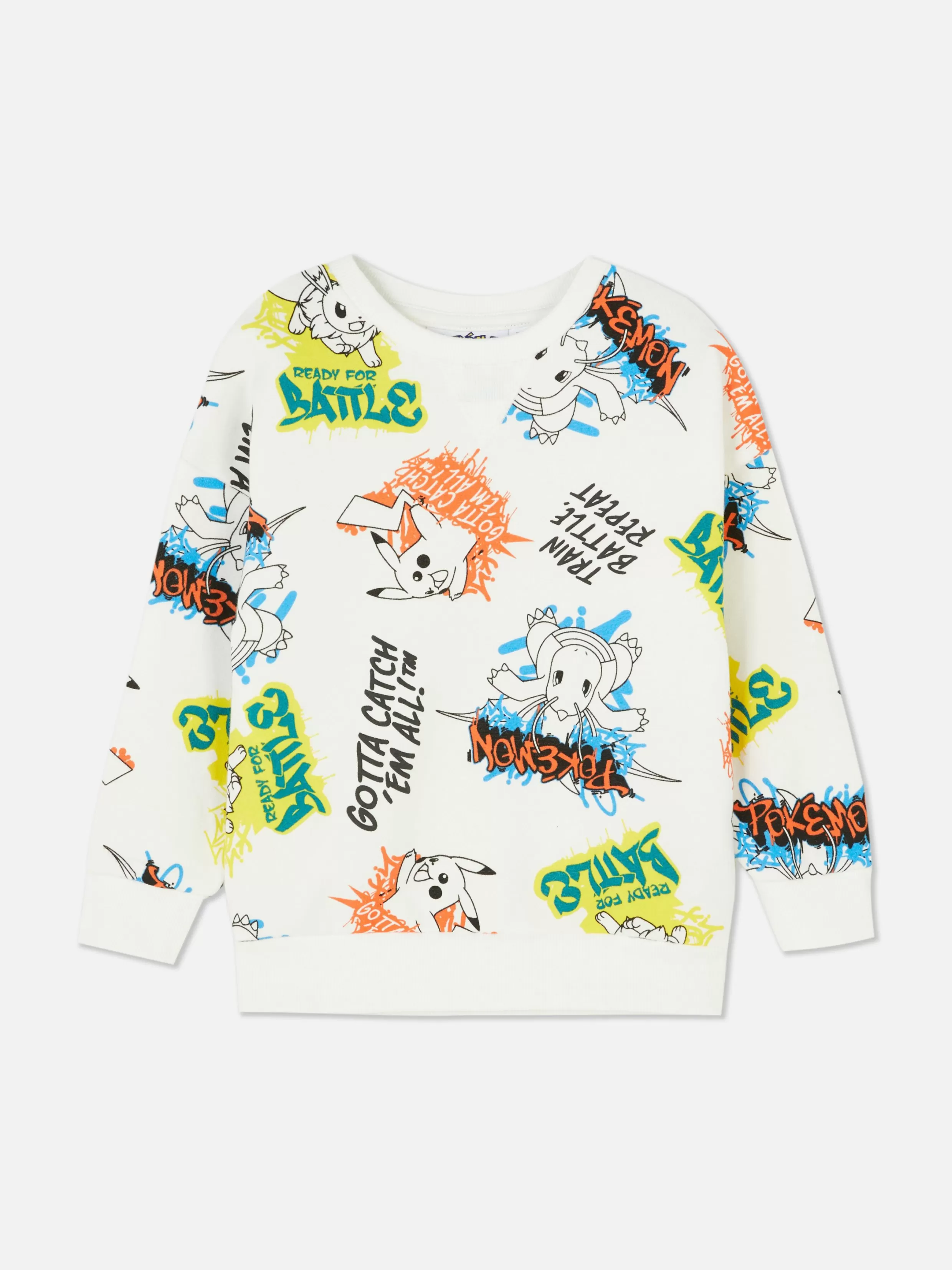 Primark Hoodies En Sweatshirts^Sweatshirt Met Pokémon-graffitiprint