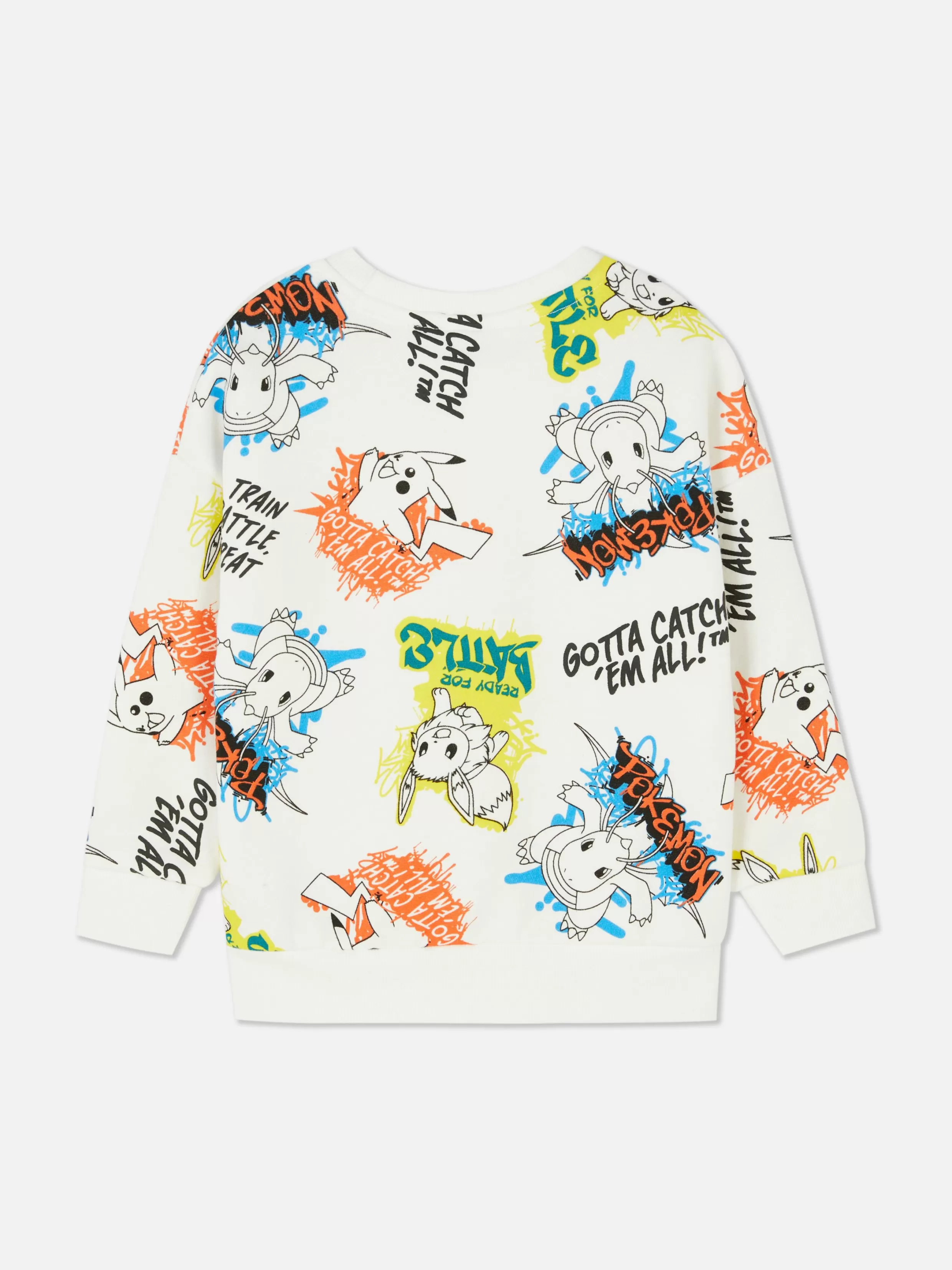 Primark Hoodies En Sweatshirts^Sweatshirt Met Pokémon-graffitiprint