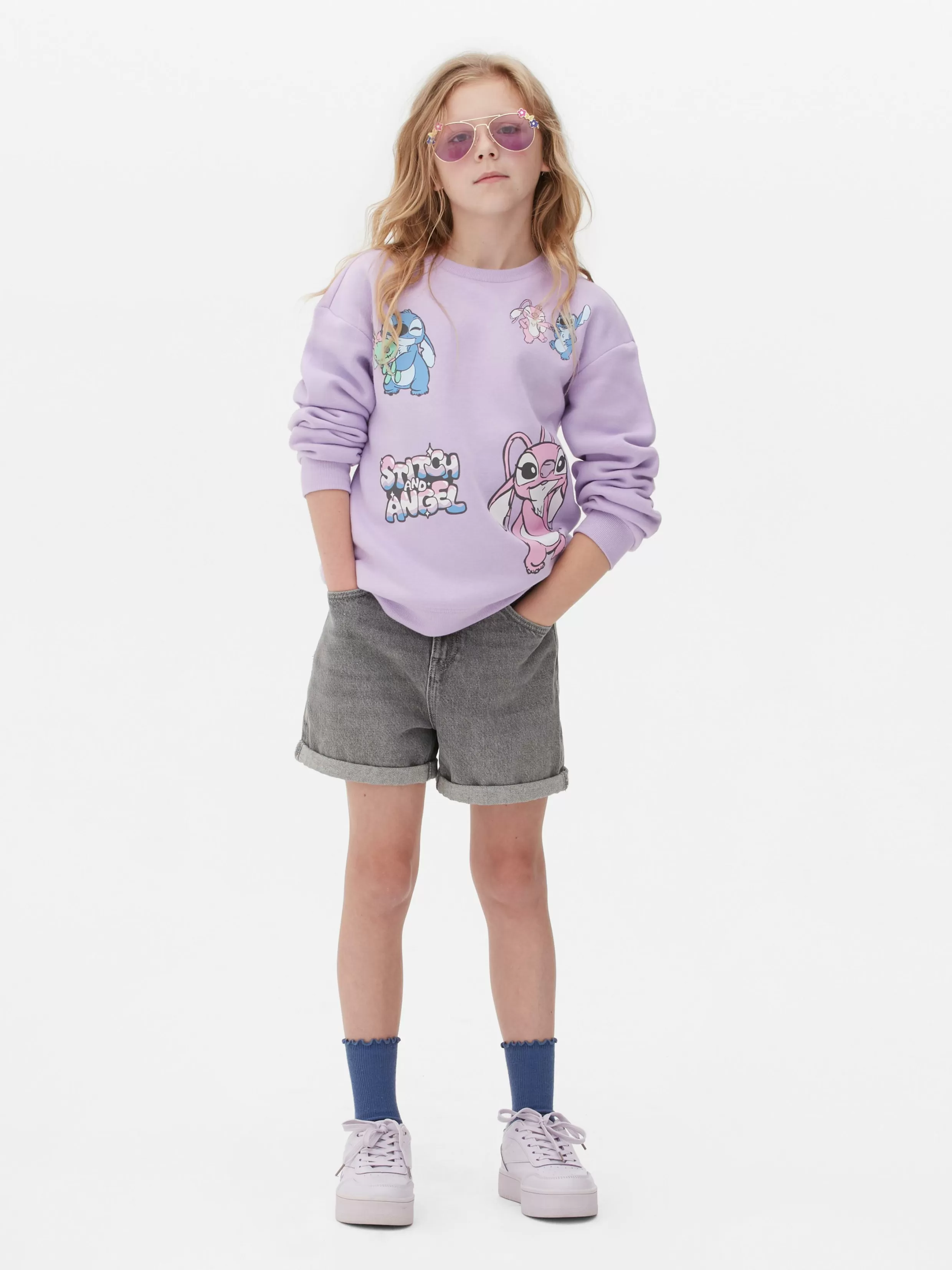 Primark Hoodies En Sweatshirts^Sweatshirt Met Ronde Hals Disney's Stitch & Angel