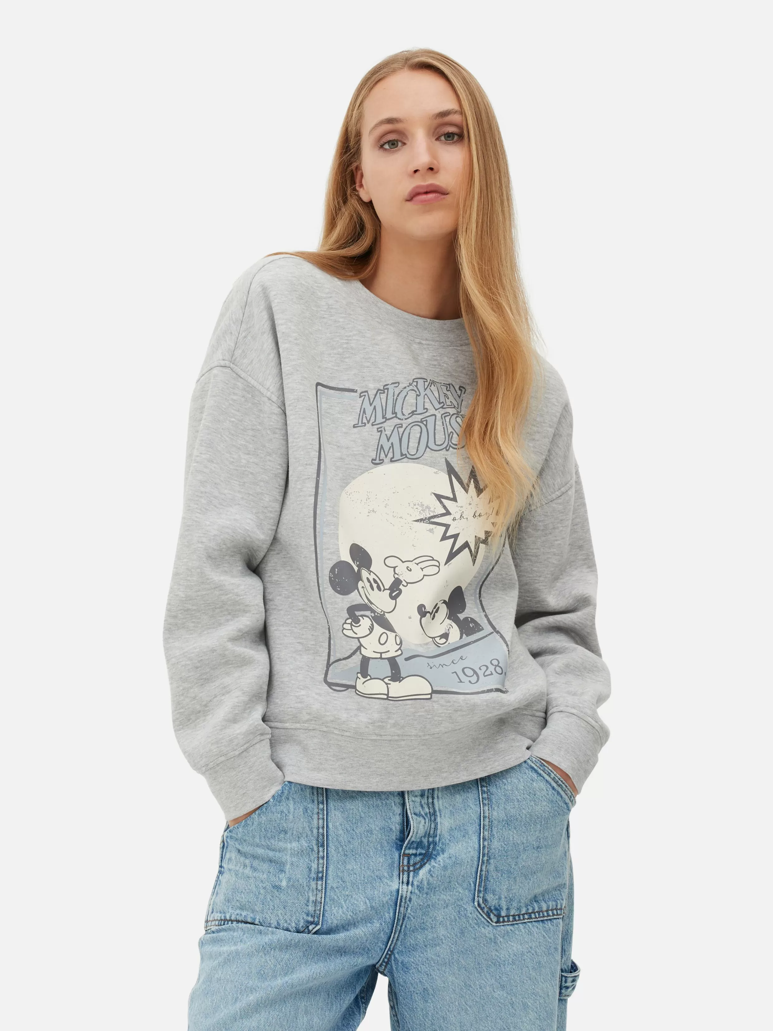 Primark Hoodies En Sweatshirts^Sweatshirt Met Schets Disney's Mickey Mouse