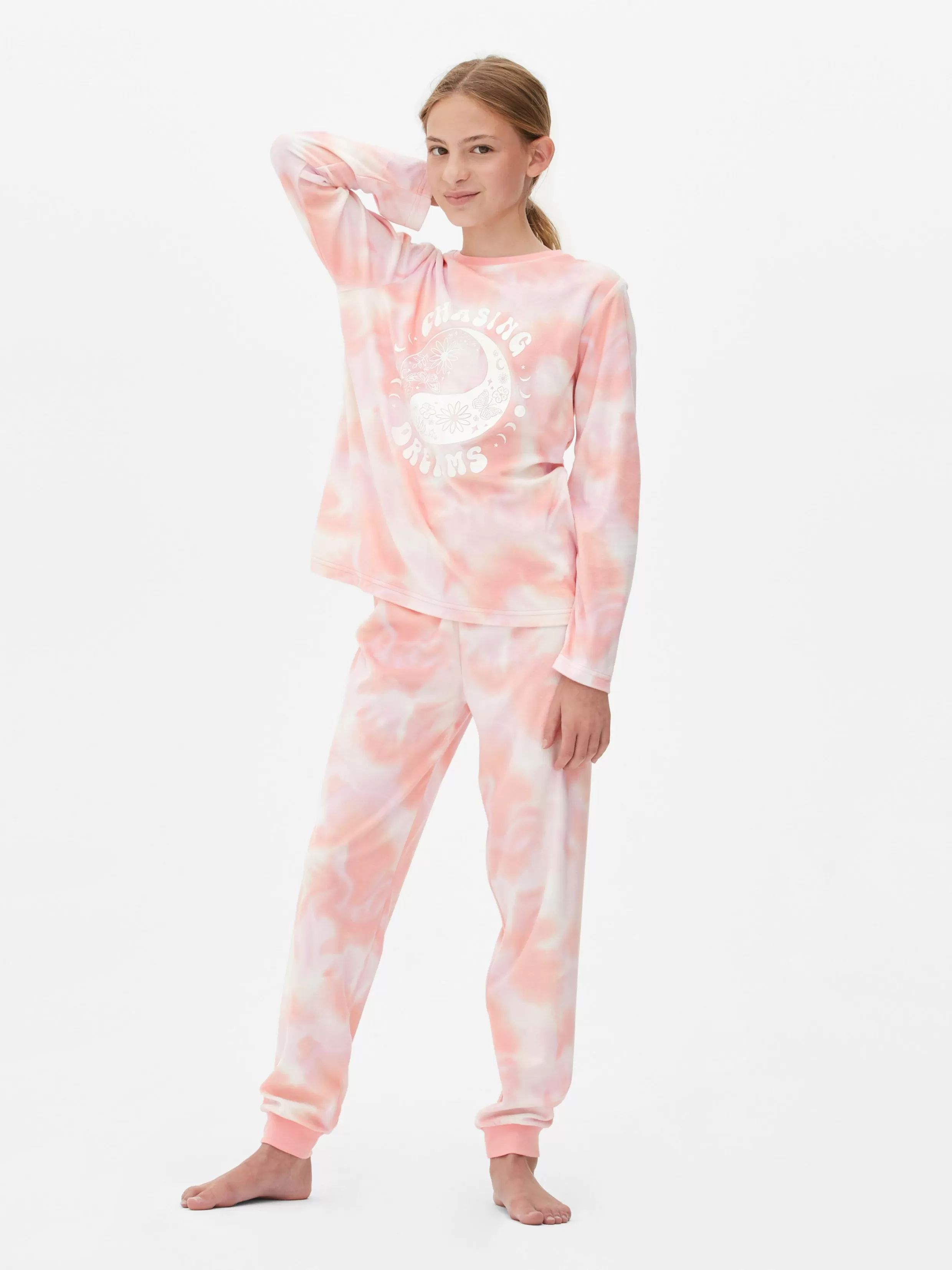 Primark Pyjama'S En Nachtkleding^Tie-Dye Minky Pyjama Chasing Dreams