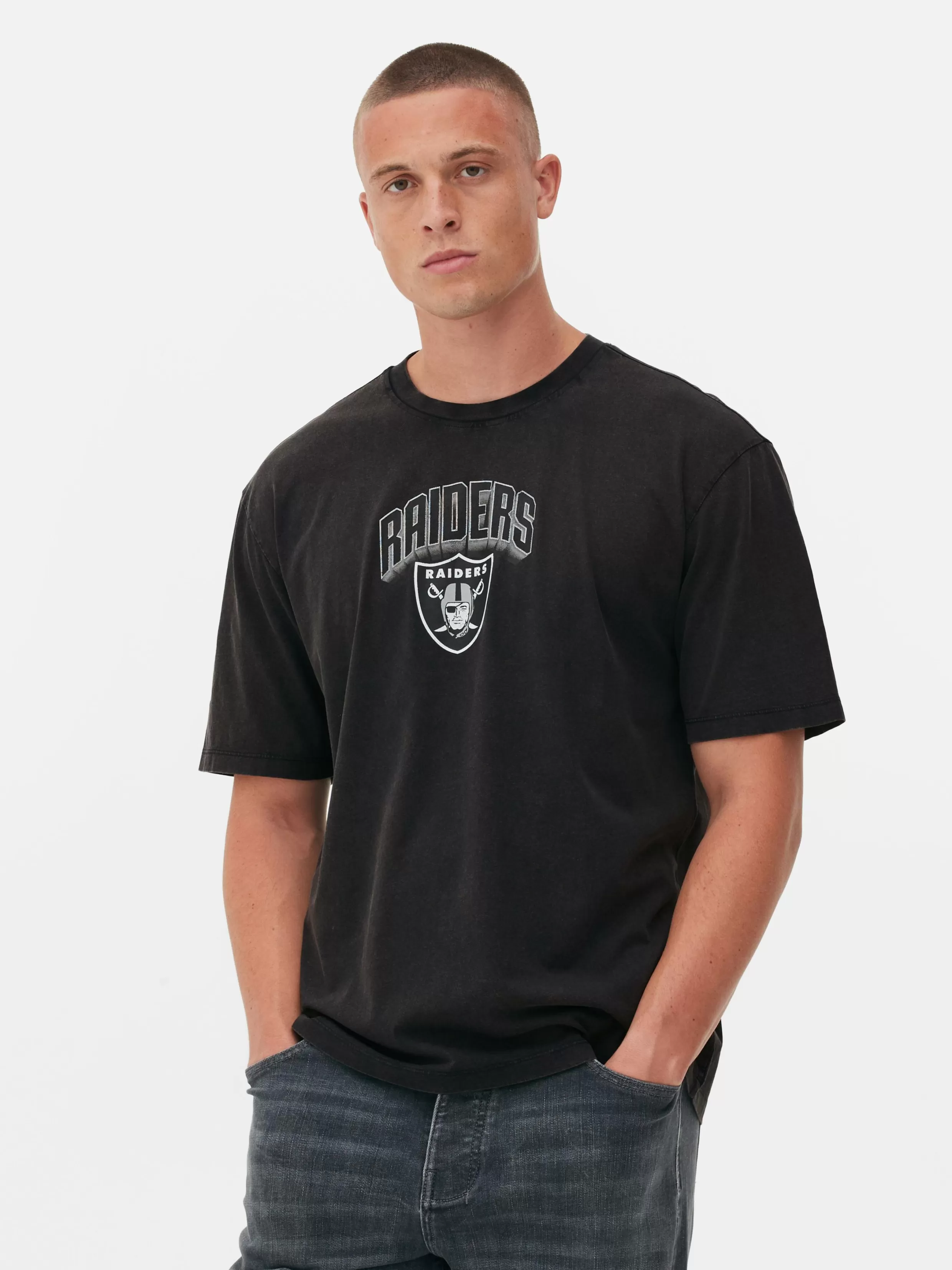 Primark T-Shirts En Sweatshirts Met Print | Tops En T-Shirts^T-shirt Met Grafische Print NFL Las Vegas Raiders