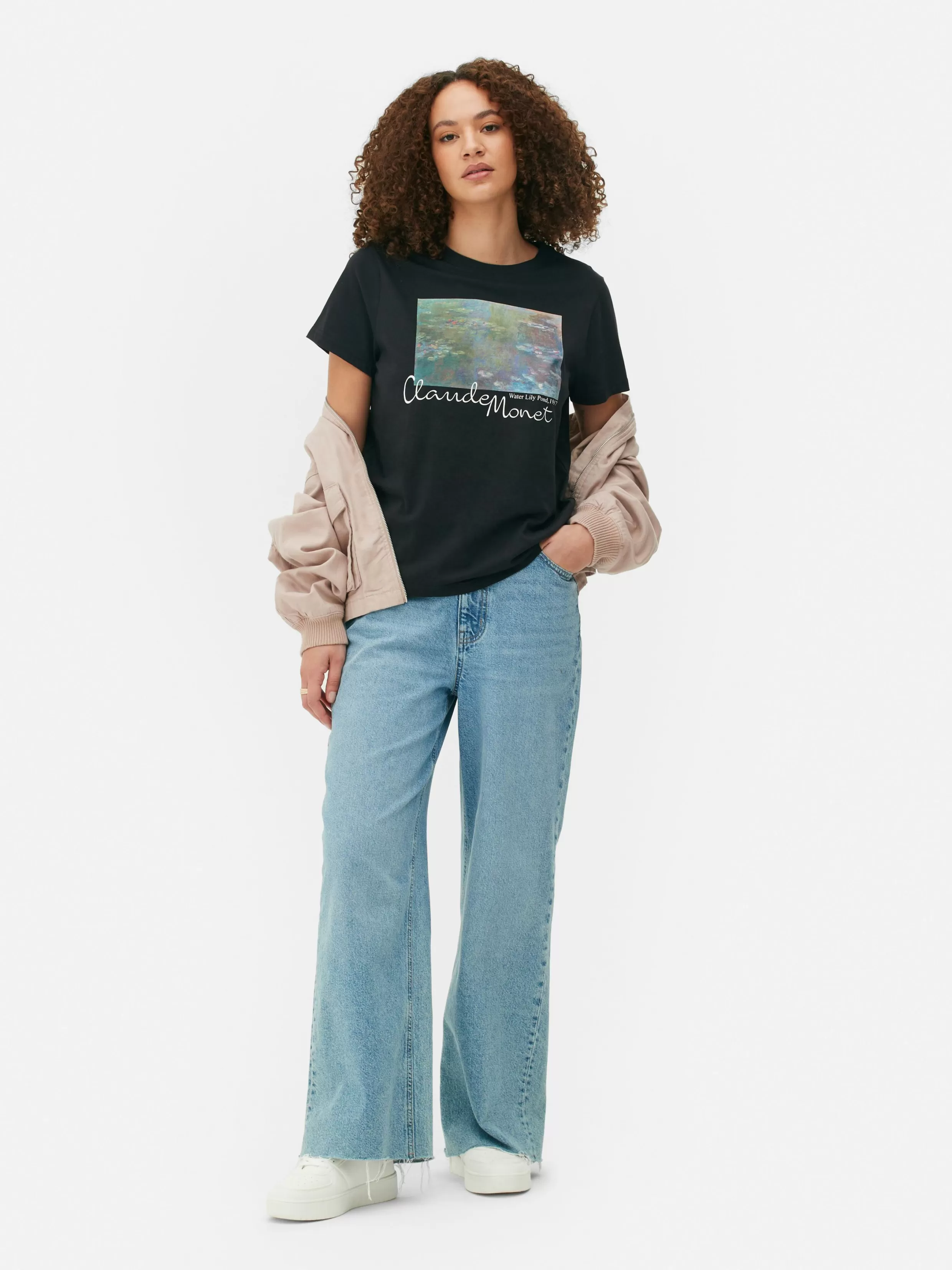 Primark Tops En T-Shirts^T-shirt Met Korte Mouwen Claude Monet