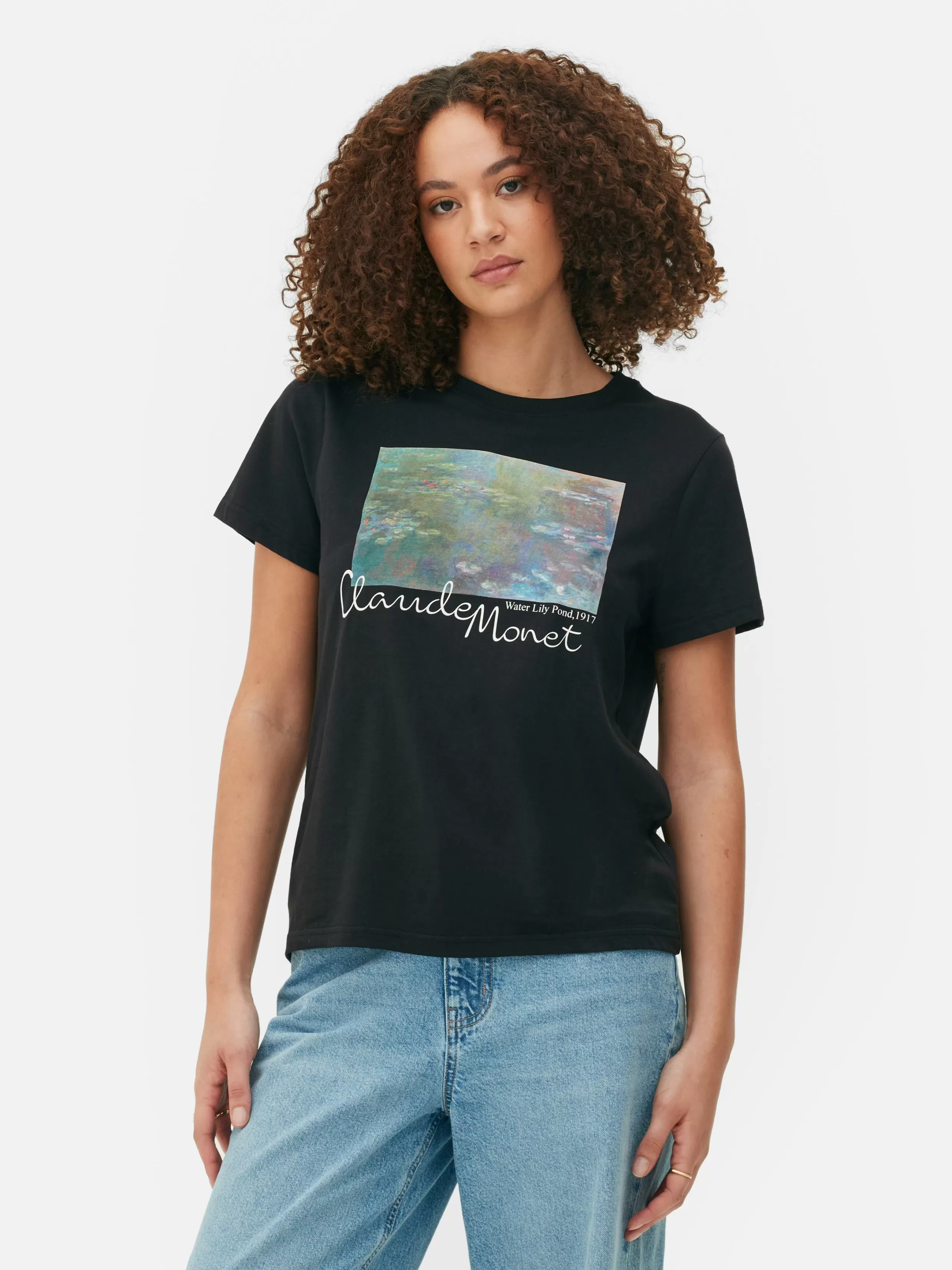 Primark Tops En T-Shirts^T-shirt Met Korte Mouwen Claude Monet