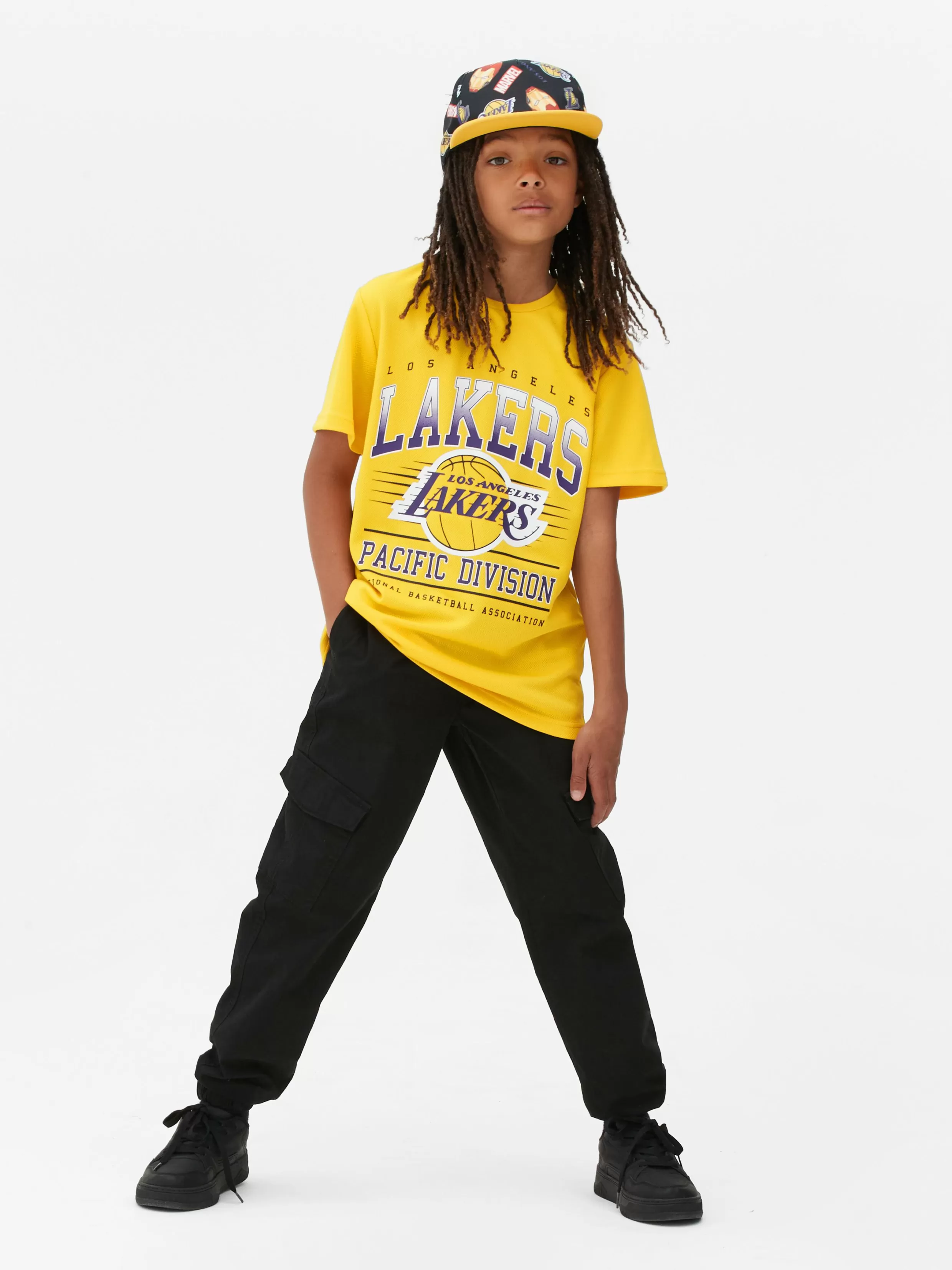 Primark Tops En T-Shirts^T-shirt Met Korte Mouwen NBA Los Angeles Lakers