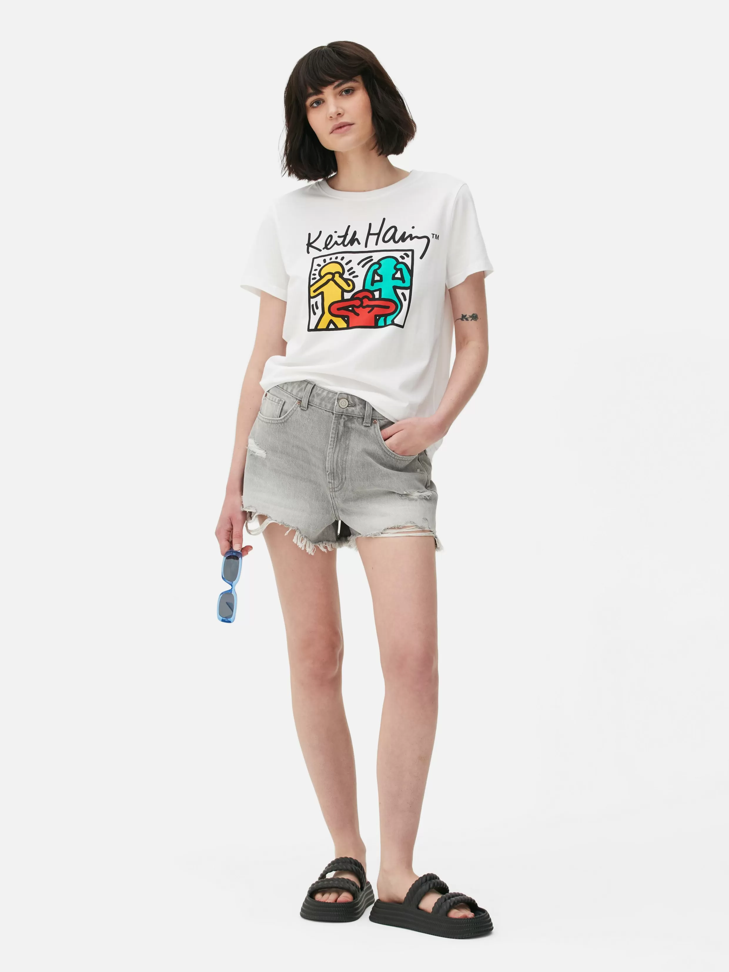 Primark Tops En T-Shirts^T-shirt Met Opdruk Keith Haring