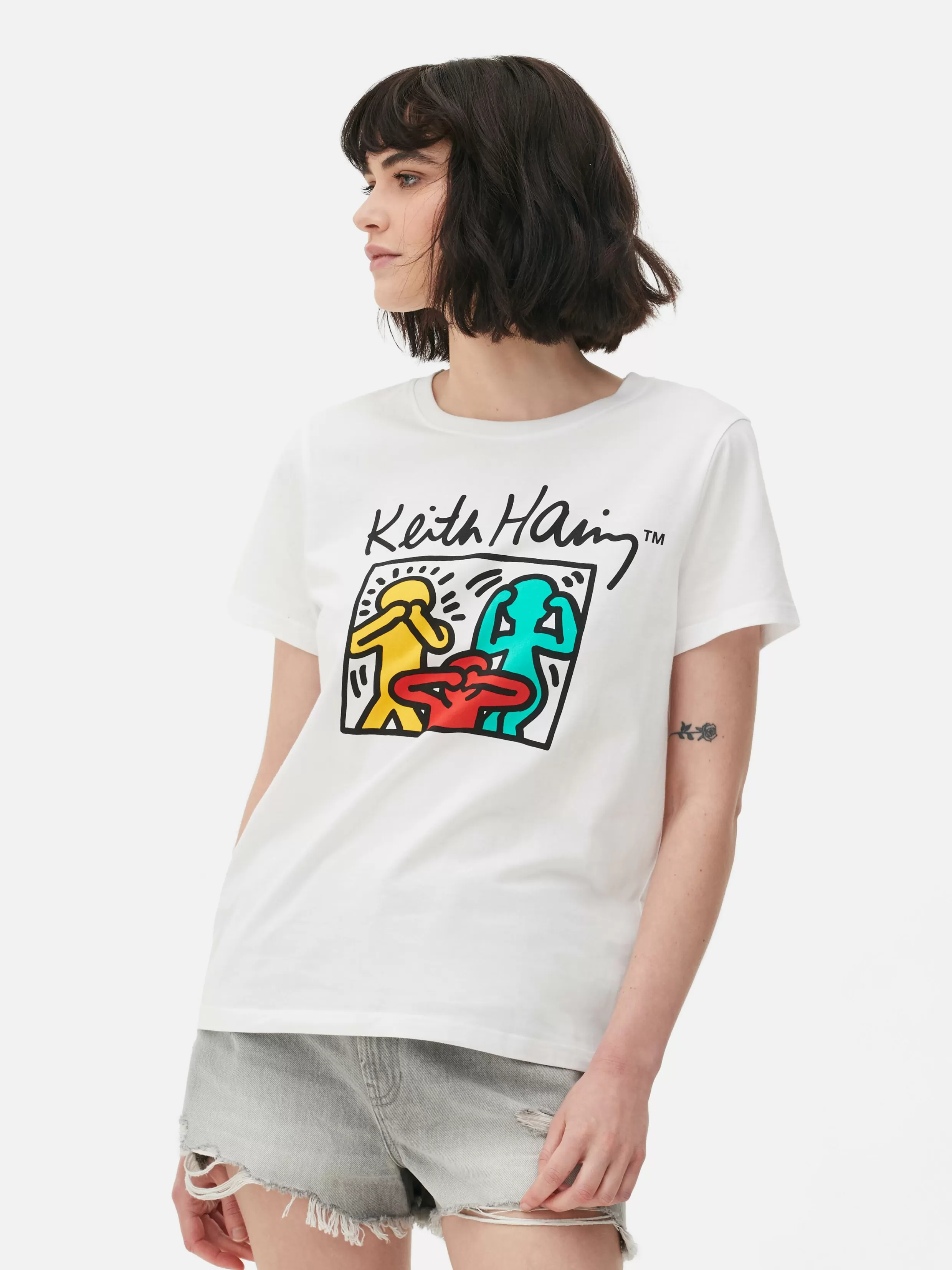 Primark Tops En T-Shirts^T-shirt Met Opdruk Keith Haring