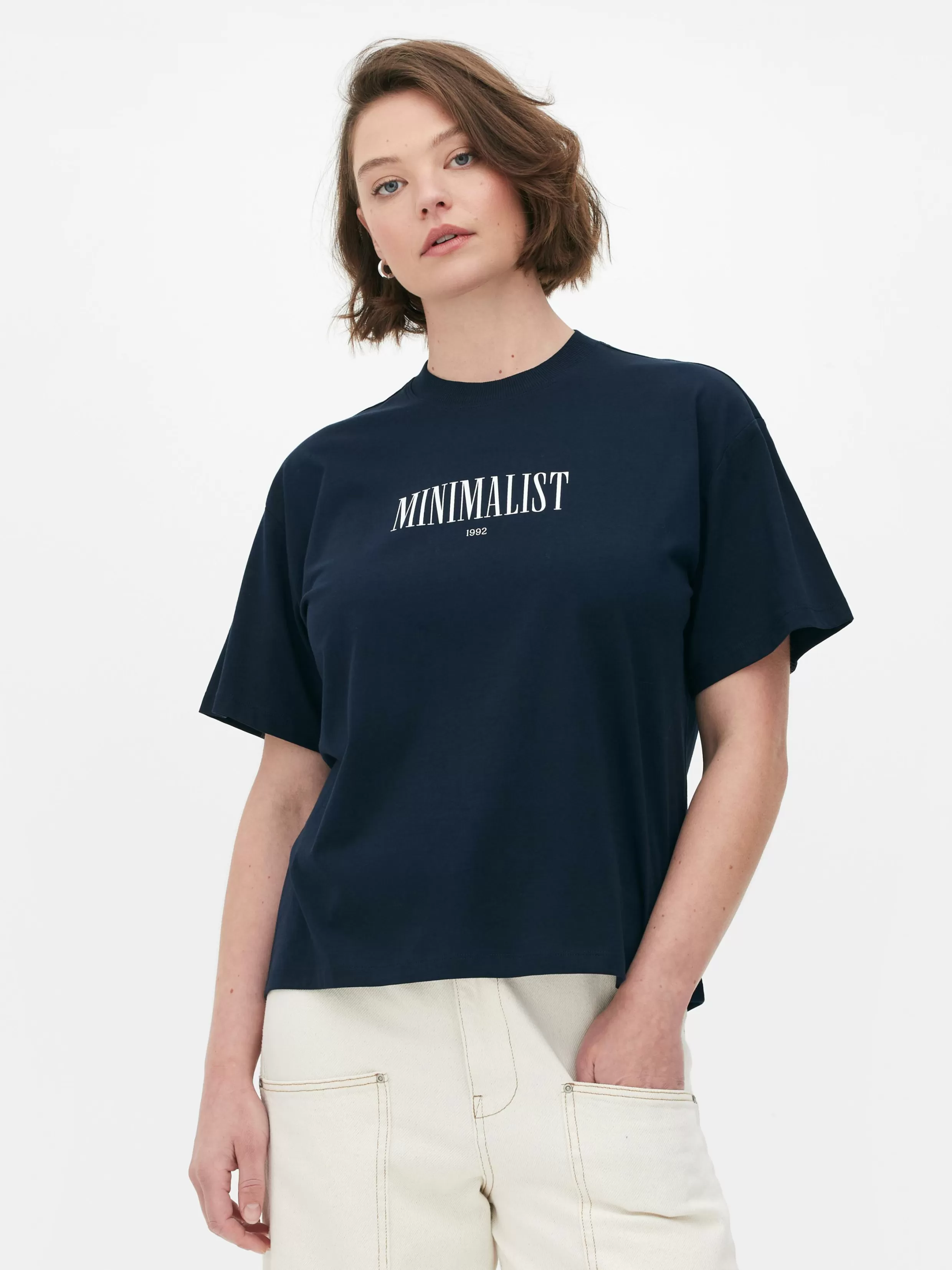 Primark Tops En T-Shirts^T-shirt Met Relaxte Pasvorm En Print