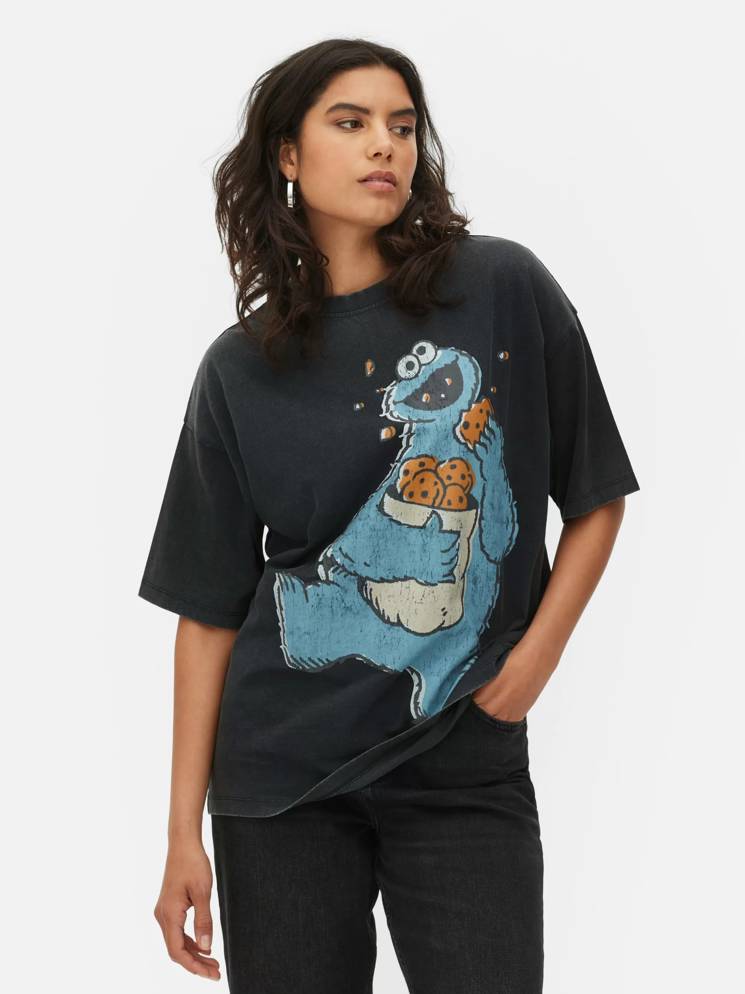 Primark Tops En T-Shirts^T-shirt Sesamstraat Koekiemonster