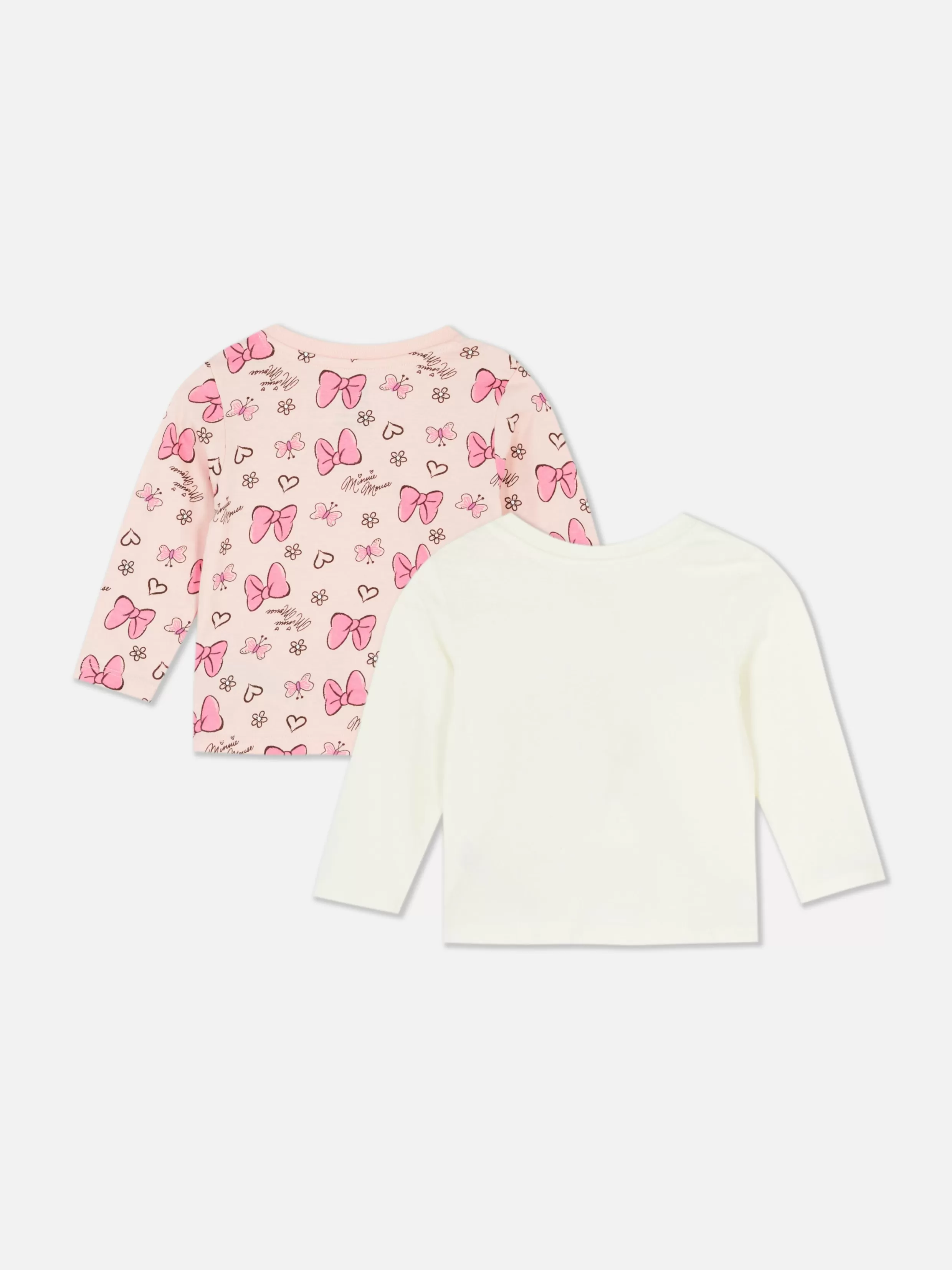 Primark Tops En T-Shirts^T-shirts Met Lange Mouwen Disney's Minnie Mouse , Set Van 2