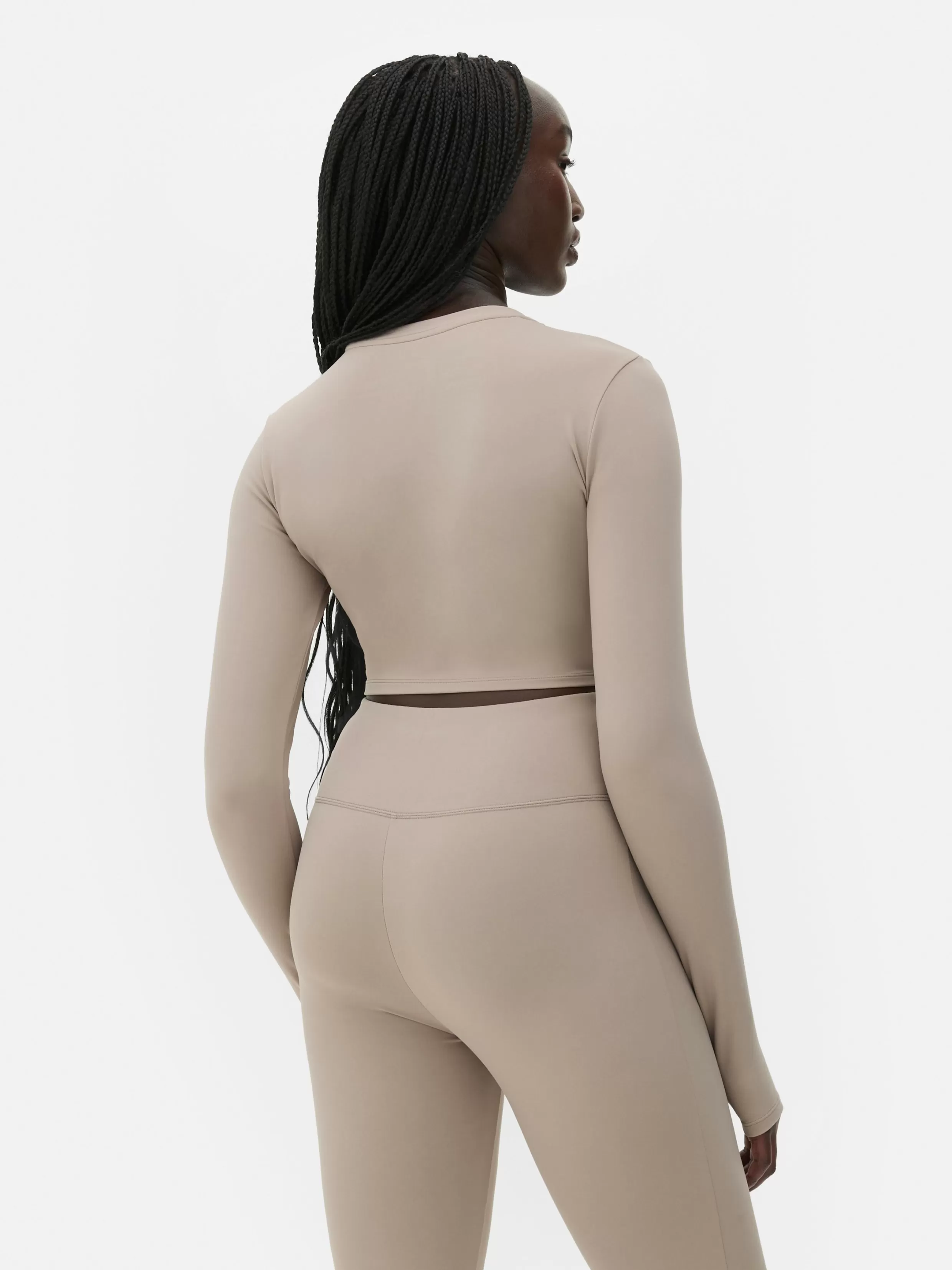 Primark Fitnesskleding En Activewear^Ultrazachte Korte Sporttop Met Lange Mouwen Rita Ora