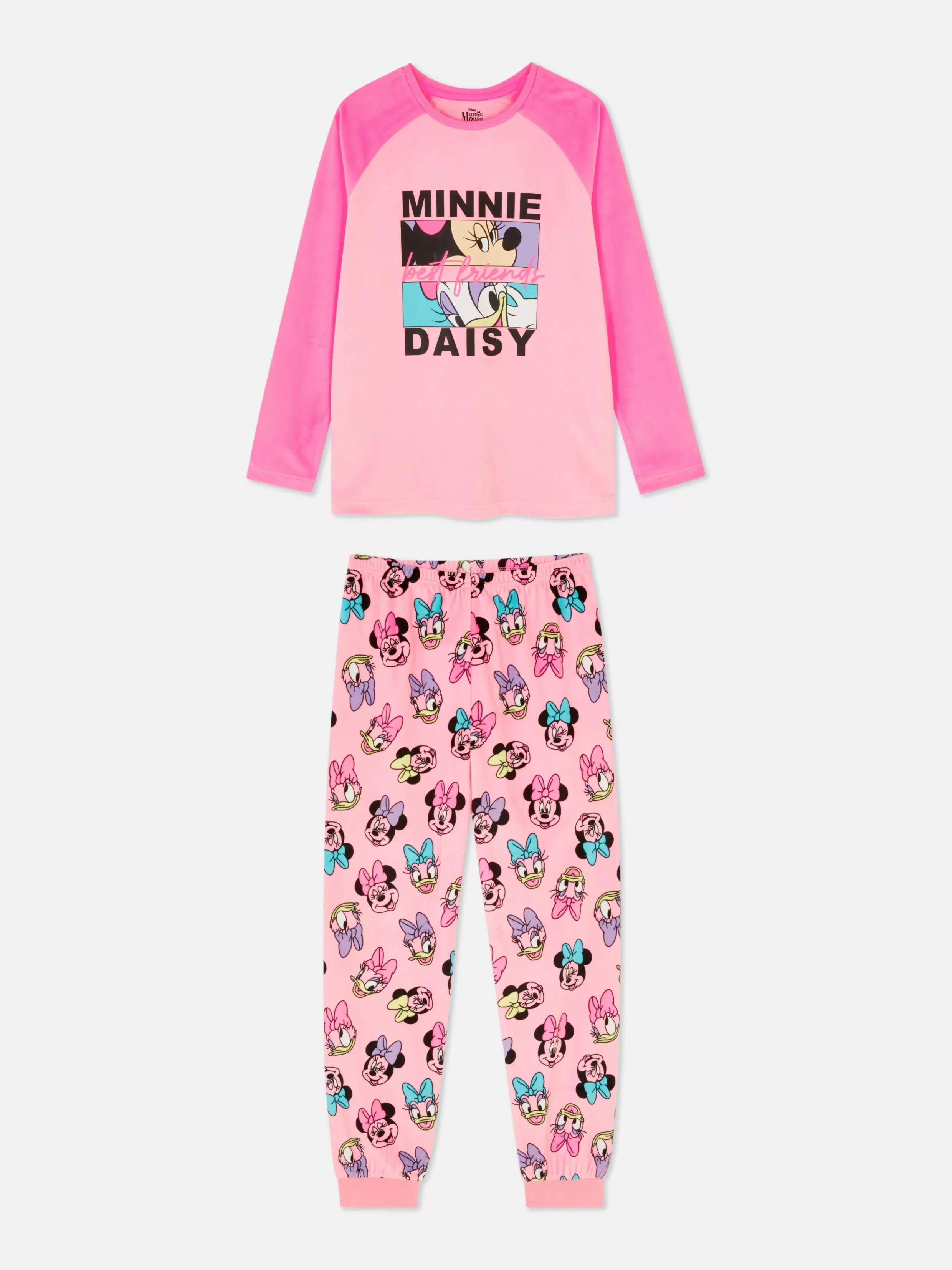 Primark Pyjama'S En Nachtkleding^Velours Pyjama Disney's Minnie Mouse En Katrien Duck