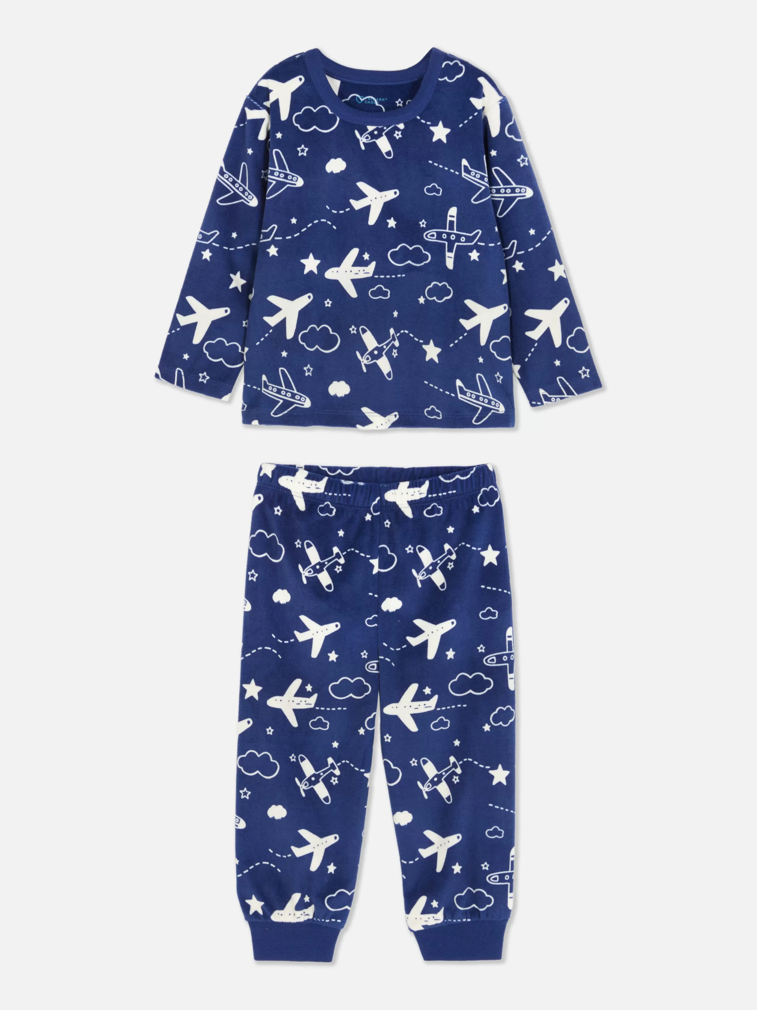 Primark Pyjama'S En Nachtkleding^Velours Pyjama Met Print