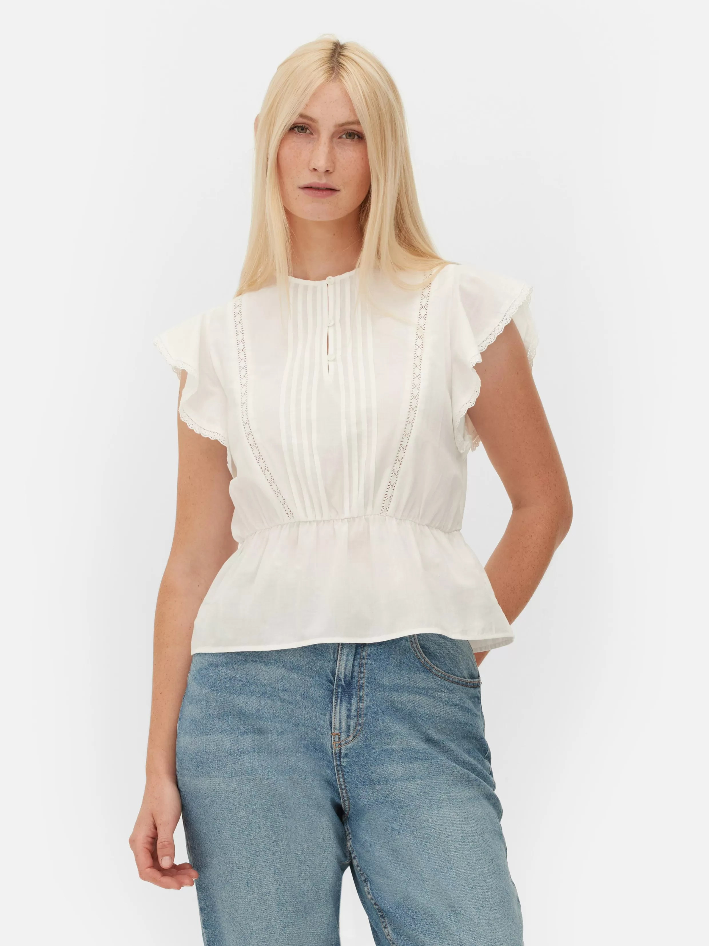 Primark Overhemden En Blouses^Victoriaanse Mouwloze Top Met Broderie Anglaise